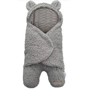 BlueSnail Newborn Receiving Blanket Baby Sleeping Wrap Swaddle(Light Gray)